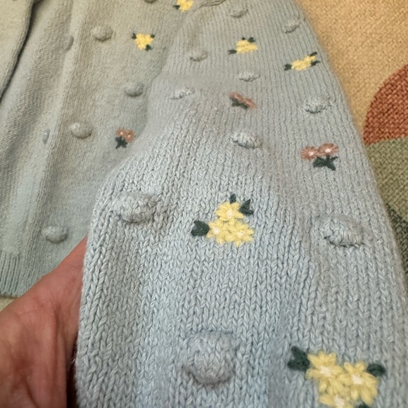 Zara toddler spring floral knit Zara sweater 18-24m runs big - Picture 5 of 5